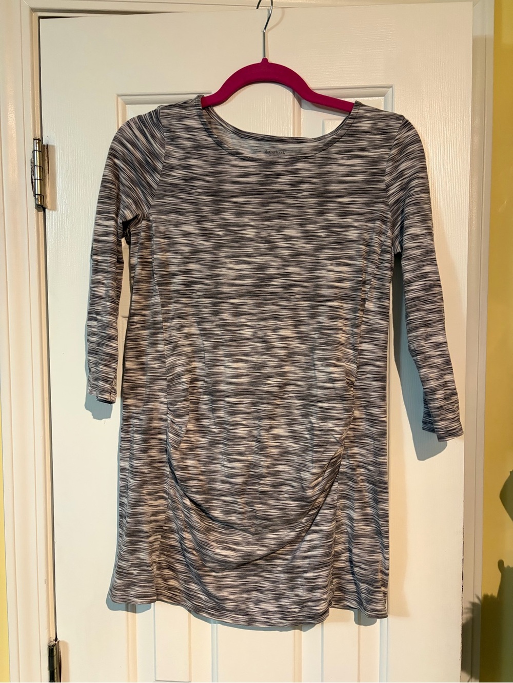 Motherhood Maternity Gray Marled Maternity Top